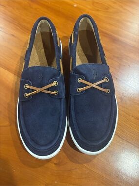 REVITALIGN Orthotic Leather Slip-On Boat Shoe 8.5 Med Width